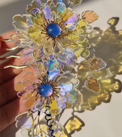 【清材料】琉璃大发簪 汉服配饰 古风头饰 ...