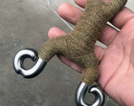 阿豹冷弯弹弓304大虾直板传统小S反曲钛合...