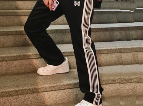 ?老夫子 needles 蝴蝶 刺绣黑白织...