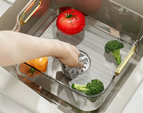 洗菜篮厨房漏盆淘菜神器家用洗菜盆沥水篮洗水...