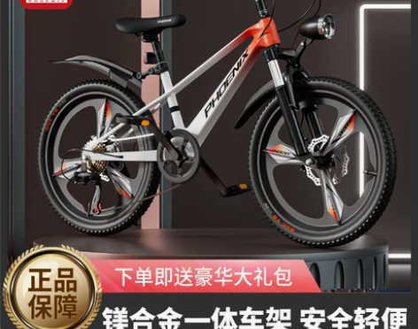凤凰镁合金儿童自行车8-14岁中大童学生车...