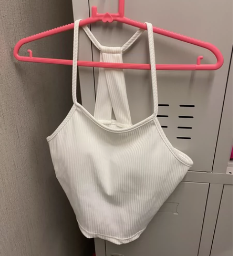 白色吊带网球裙裤 白色带垫！网球裙是裙裤，...