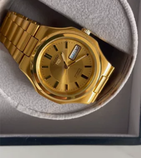 精工男表Seiko自动机械钢带日历时尚男士...