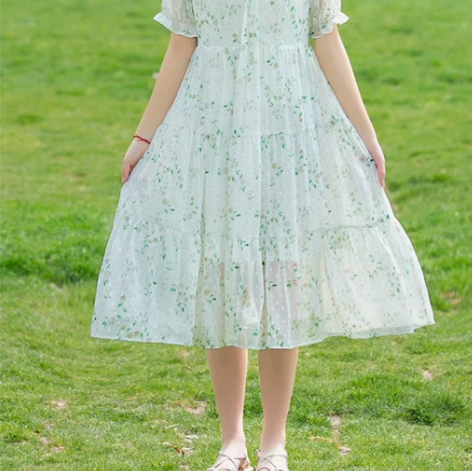 少女学生韩版宽松夏季连衣裙甜美可爱主公裙初...