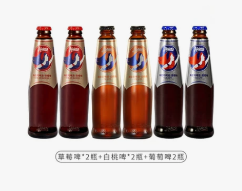 Helens海伦司果啤水果味啤酒组合整箱葡...
