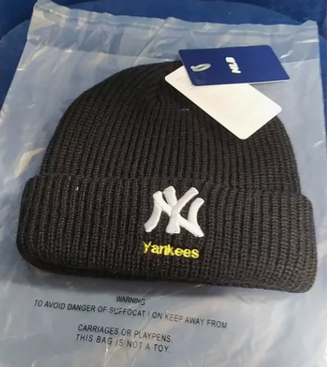 MLB均码毛线帽  全新完整包装带吊牌 全...