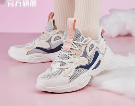 鸿星尔克老爹鞋女春夏季新款透气潮流轻便 i...