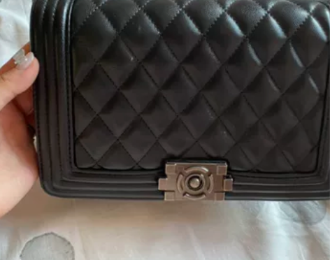 辣妈菱格链条包时尚小香风羊仔纹车缝线单肩斜...