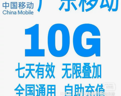 在线秒回    广东移动流量包10G7天 ...