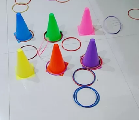 【亲子互动套圈圈桶?5个】套圈圈游戏套装/...