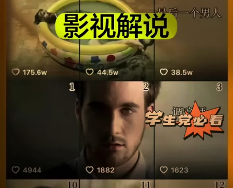 10w+影视剪辑，影视解说，影视解说文案素...