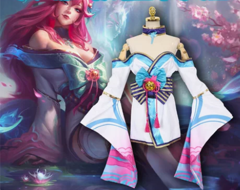 英雄联盟灵魂莲华cosplay服九尾妖狐阿...
