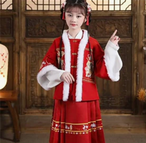 汉服 祥虎贺岁 加绒款 春节穿二 加绒外套...