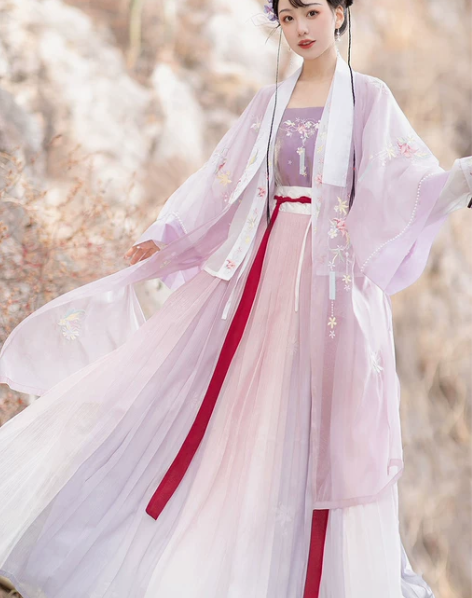 长命缕原创正品宋制汉服女中国风仙气刺绣长褙...