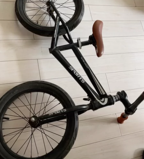 儿童平衡车，可以调节座椅，我家孩子8岁，还...