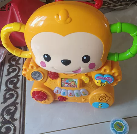 澳贝儿童小猴学步车婴儿手推车宝宝防侧翻可调...