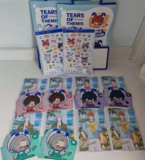 茶百道未定联名 明信片，贴纸，杯套贴纸2夏...