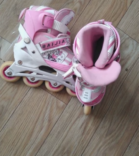 滑轮鞋，八诚新，3134码可调节 感兴趣的...