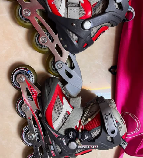 迪卡侬 Oxelo 儿童轮滑鞋 运动 女生...