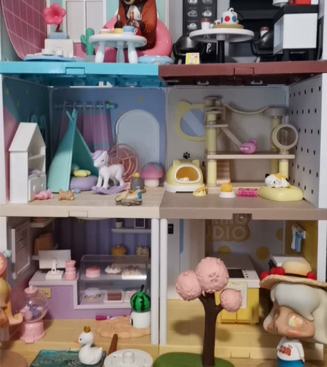 打包出泡泡玛特房子场景别墅 一共6个。 我...