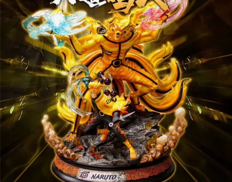 【漩涡鸣人九尾】_可发光_妖狐火影忍者手办...