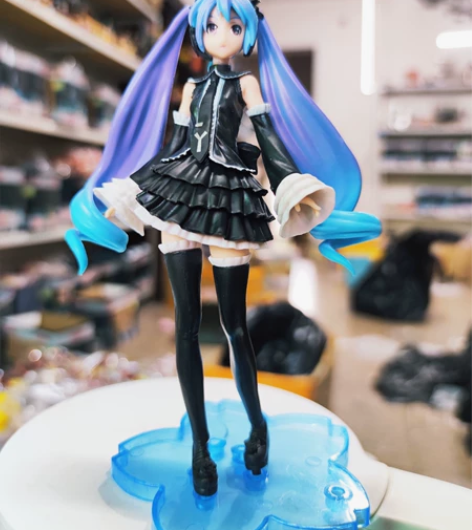 初音未来手办景品 二次元兔耳少女公主模型中...