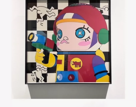 molly潮流装饰画卡通人物宇航员挂画卧室...