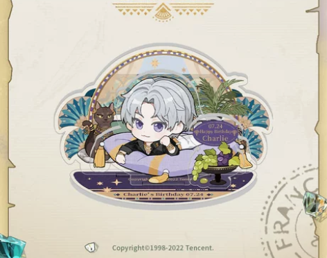 光与夜之恋  查理苏2022生日限定Q版立...