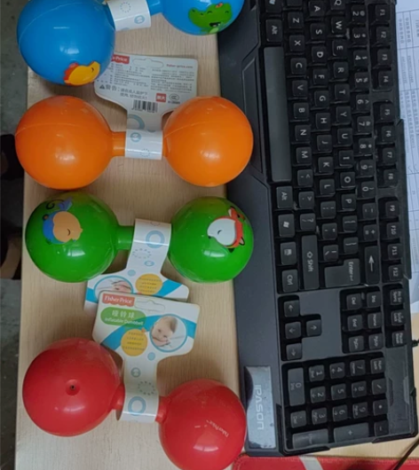 全新正版费雪哑铃球   两个15元除偏远地...