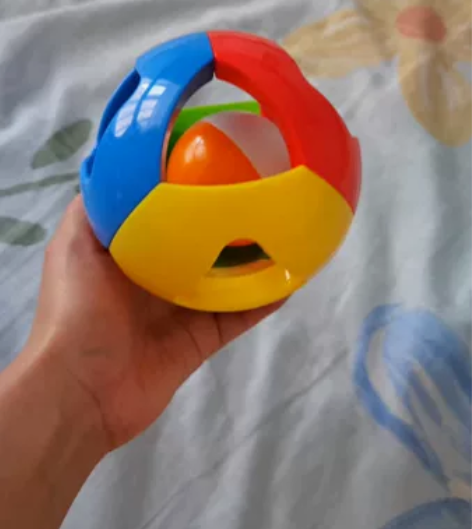 手摇球，训练宝宝追视、抬头、爬行，家里玩具...