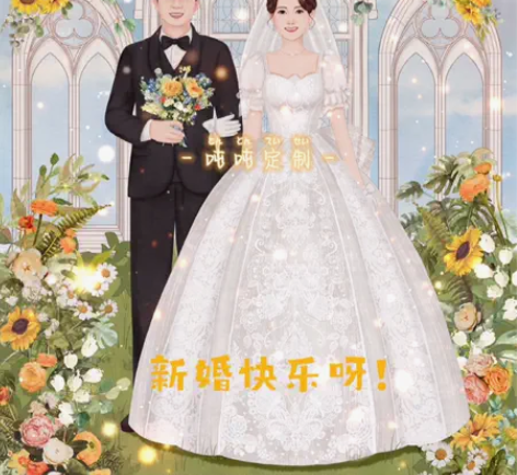ins风 小红书同款 婚礼请柬 情侣头像 ...