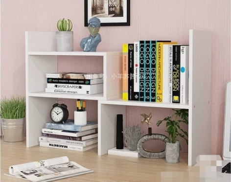 【桌面书架收纳T】包邮简易桌上置物架 加厚...