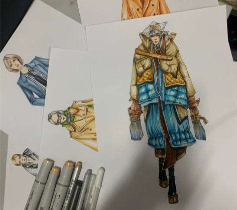 手绘 电绘都可服装效果图 动画动漫  平面...