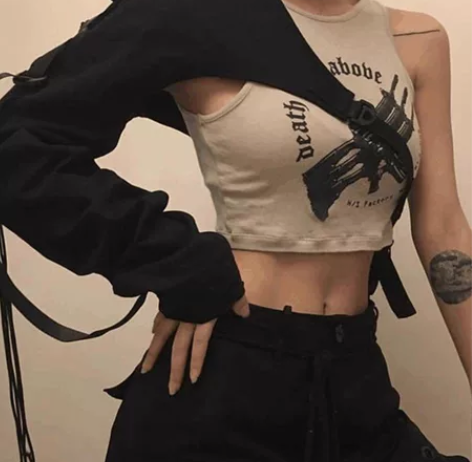 长袖t恤女ins超火的女团打歌服爵士舞蹈不...