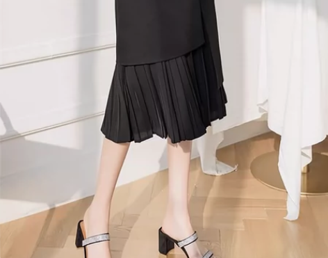 黛湘妃子女装.不规则半身裙子女士春秋冬20...