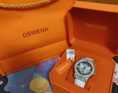 DAVENA蒂玮娜梦幻蝴蝶手表女时来运转轻...