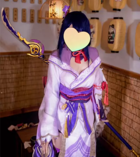 雷电将军cos 从头到尾大全套 戳瞳可出 ...