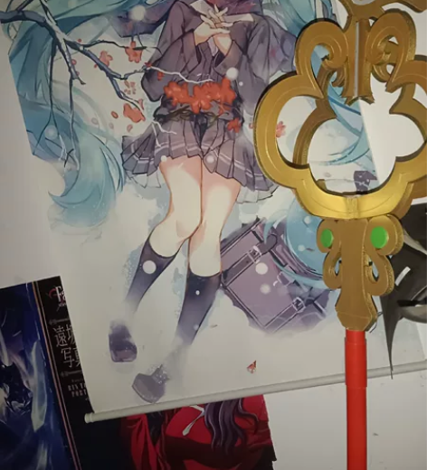 瑶妹遇见神鹿cos 服和法杖 M码但其实比...