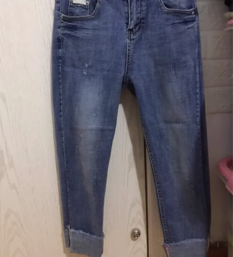 七分牛仔裤 状态良好仅试穿 想好下单 不退...