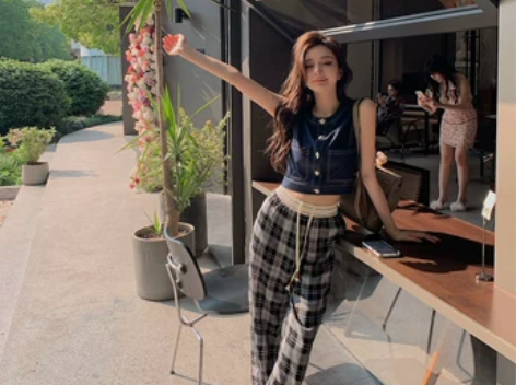 5/5【饼干格子】慵懒好有范 休闲宅家舒服...