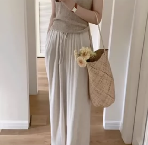 棉麻裤子，仅试穿 感兴趣的话点“我想要”和...